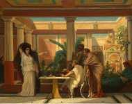 Boulanger Gustave Clarence Rodolphe Theatrical Rehearsal in the House of an Ancient Rome Poet  - Hermitage